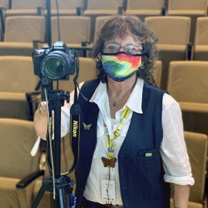 Alexis Milne with her camera