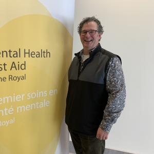 Jonathan Hyslop, a certified MHFA trainer